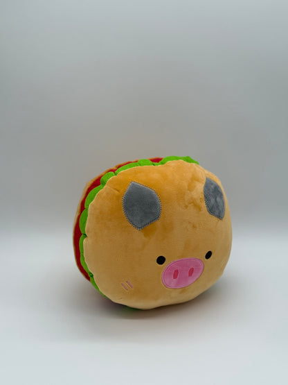 HAMBURGER PLUSH TOY - Cute Food Plush Pillow Blue
