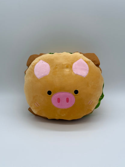 HAMBURGER PLUSH TOY - Cute Food Plush Pillow Pink