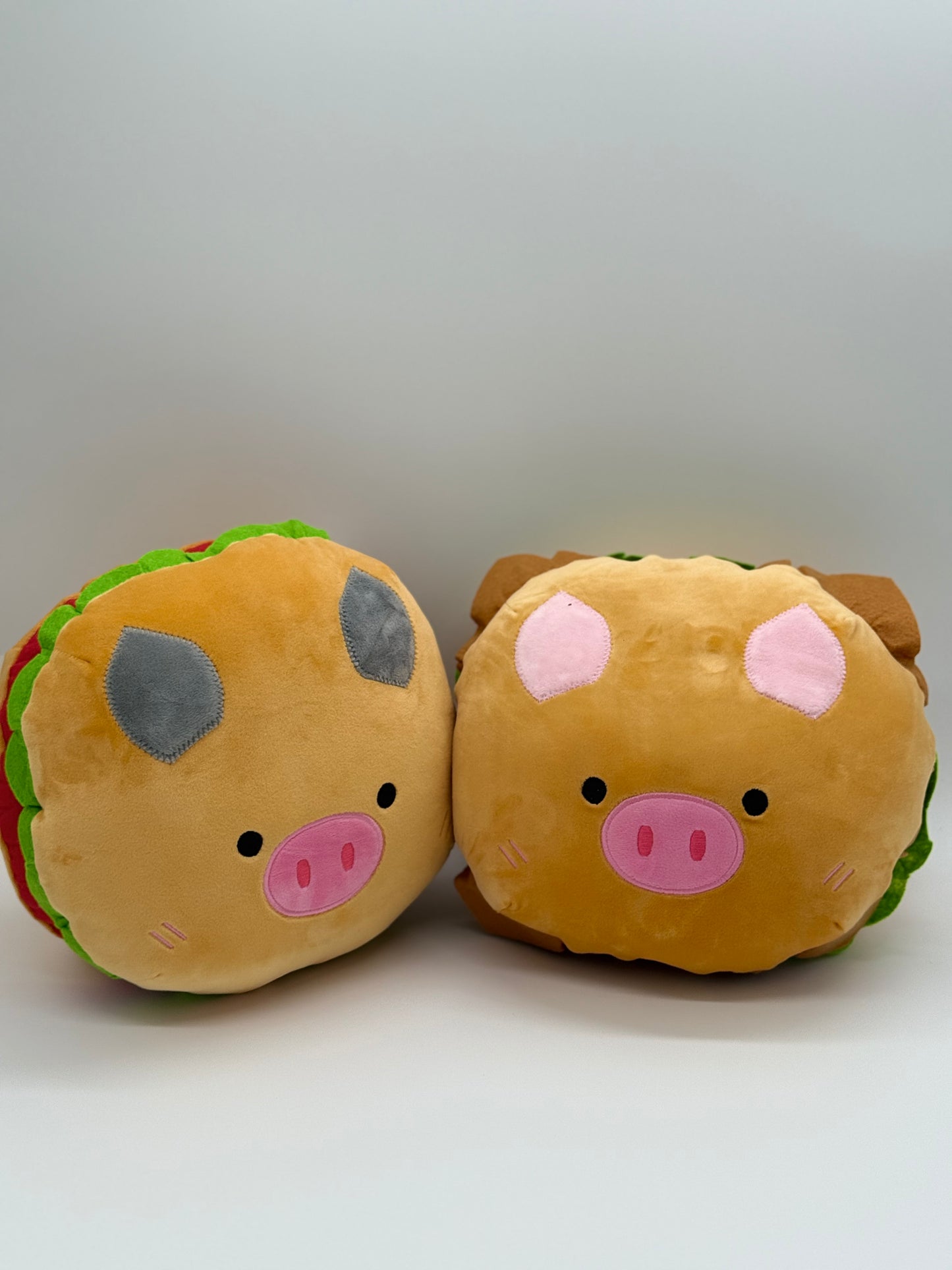 HAMBURGER PLUSH TOY - Cute Food Plush Pillow Pink