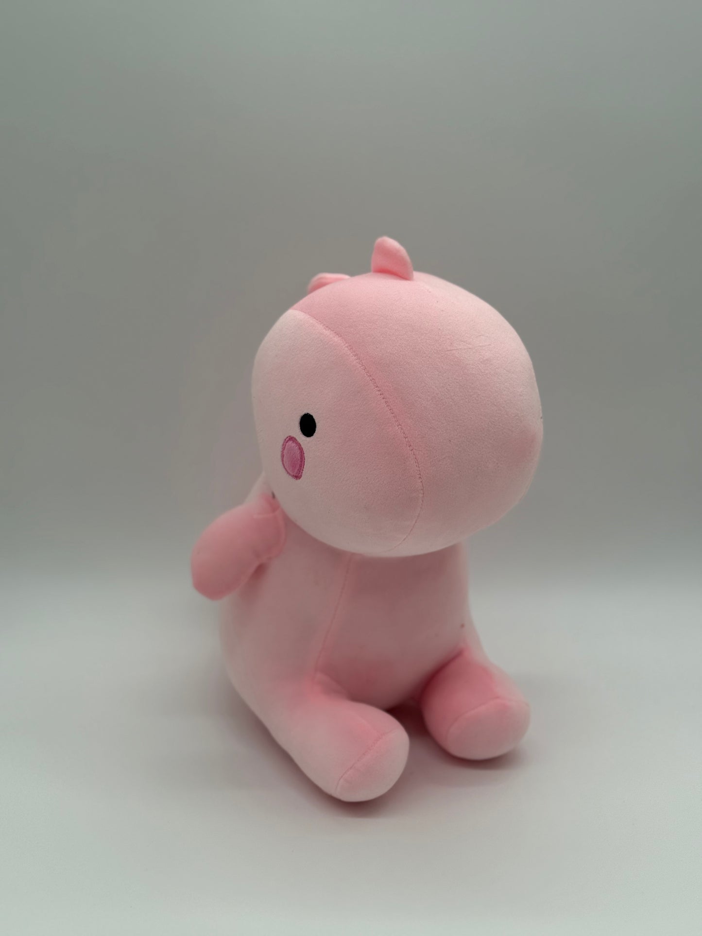 Pink Baby Dinosaur Plush Toy – Soft Stuffed Animal, Medium 10–14"