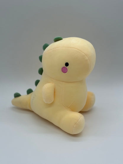 Yellow Baby Dinosaur Plush Toy – Soft Stuffed Animal, Medium 10–14"