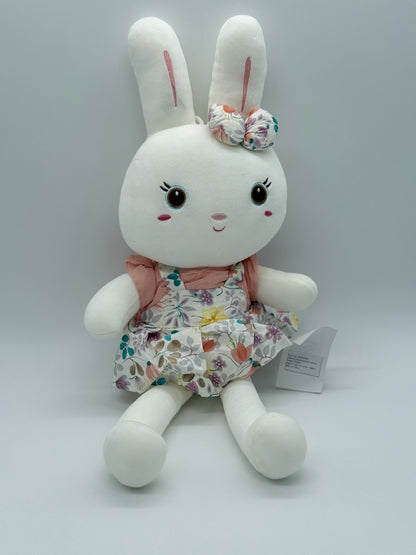 X-Large Adorable Bunny Rabbit with Bow and Dress – Soft Plush 20–23"