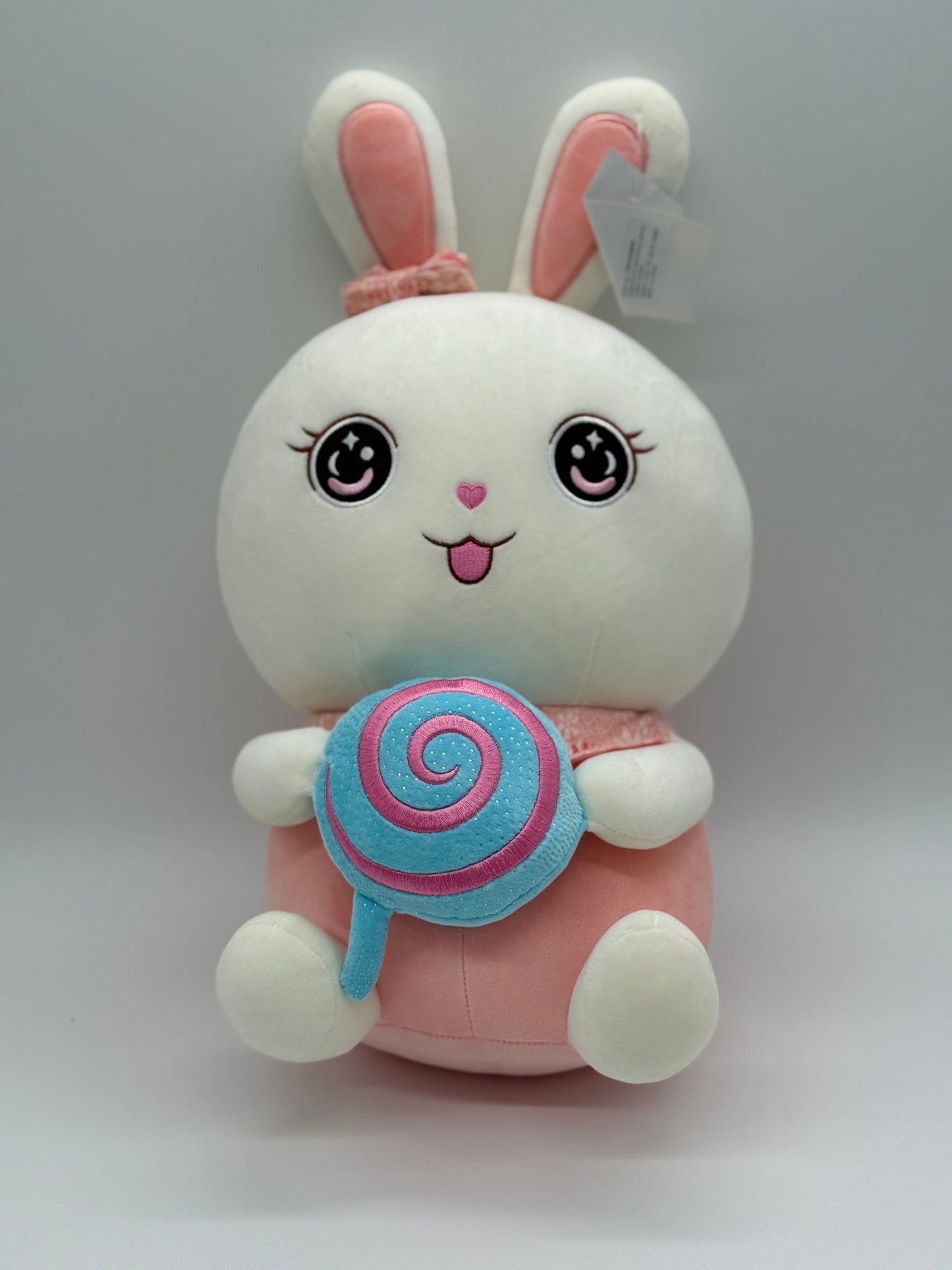 Large Adorable Bunny Rabbit with Bow Tie – Soft Plush 10–14"