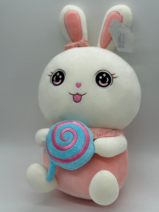 Large Adorable Bunny Rabbit with Bow Tie – Soft Plush 10–14"