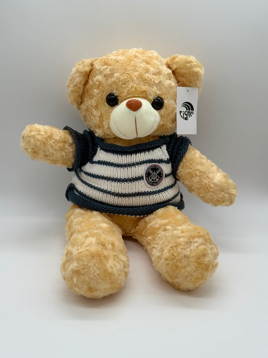 Beige Teddy Bear Stuffed Animal – X-Large 20"–24" Soft Plush Toy with T-Shirt