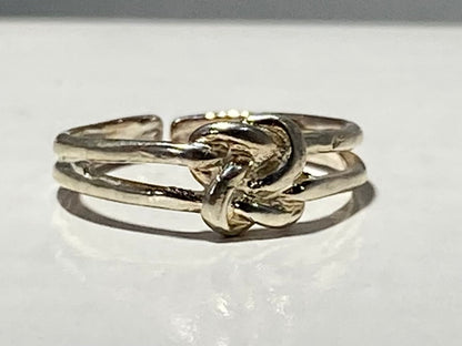 STERLING SILVER LOVE KNOT Toe/Midi Ring