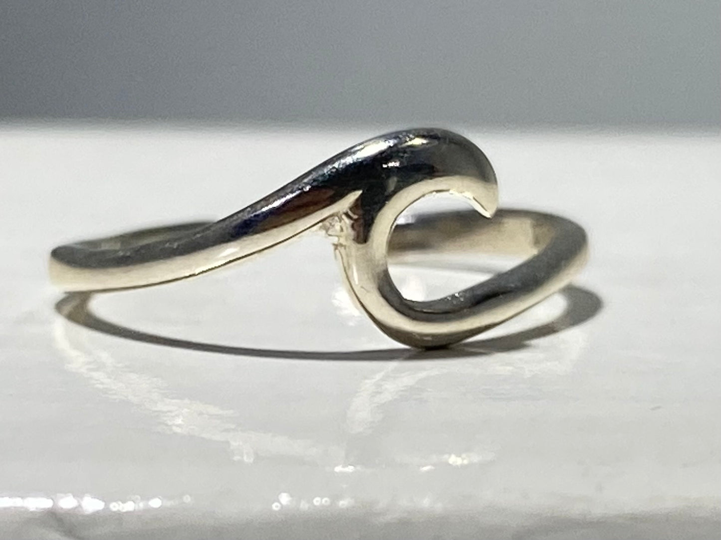 STERLING SILVER WAVE Toe/Midi Ring