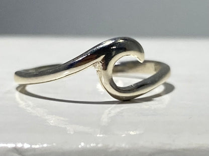 STERLING SILVER WAVE Toe/Midi Ring