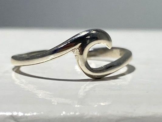STERLING SILVER WAVE Toe/Midi Ring