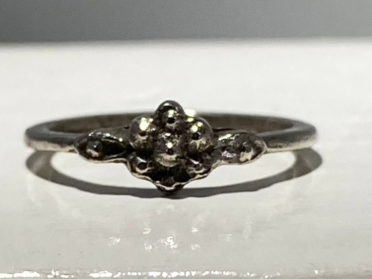STAINLESS STEEL ANTIQUE BEADED RING