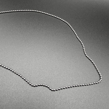 Silver-Tone Ball Chain Necklace