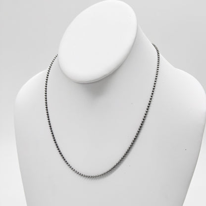 Silver-Tone Ball Chain Necklace