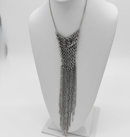 Double-Strand Resin Necklace – Seafoam & Brown