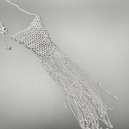 Double-Strand Resin Necklace – Seafoam & Brown