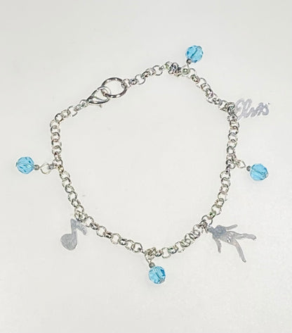 Elvis Presley "Blue Hawaii" Inspired Crystal Charm Bracelet