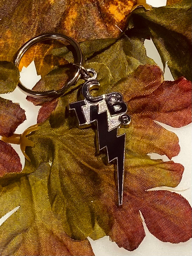 Elvis Presley TCB Enamel Lightning Bolt Keychain