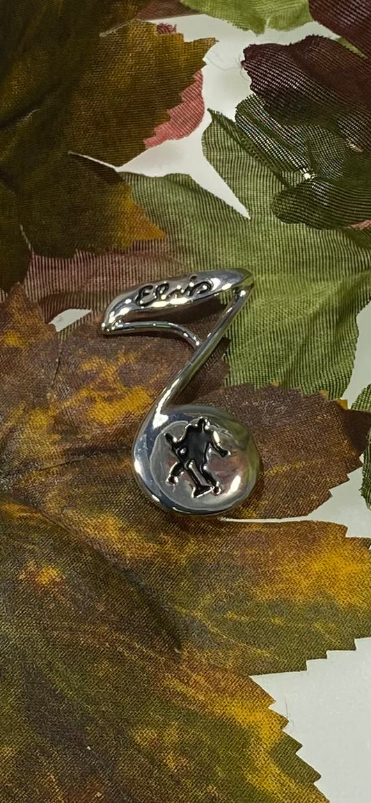 Elvis Presley Musical Note Stainless Steel Pendant