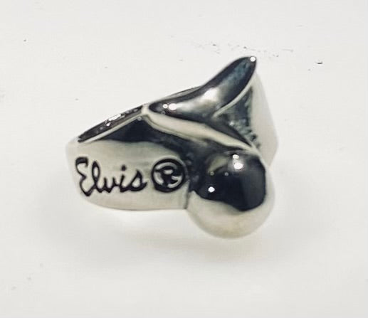 Elvis Presley "Blue Suede Shoes" Stainless Steel Statement Ring (Size 8)