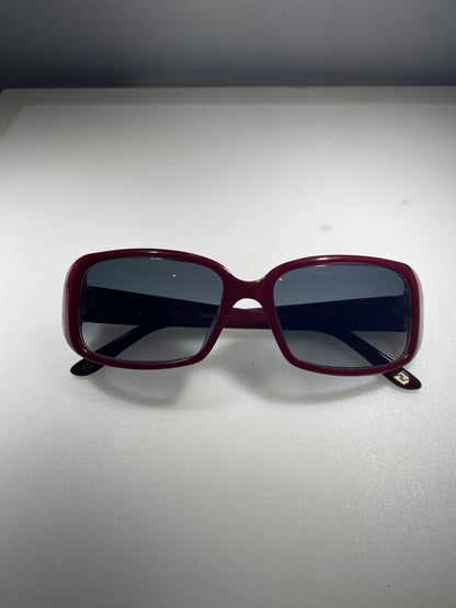 Carmen Marc Valvo Selena Purple Burgundy Oval Sunglasses Frames Only