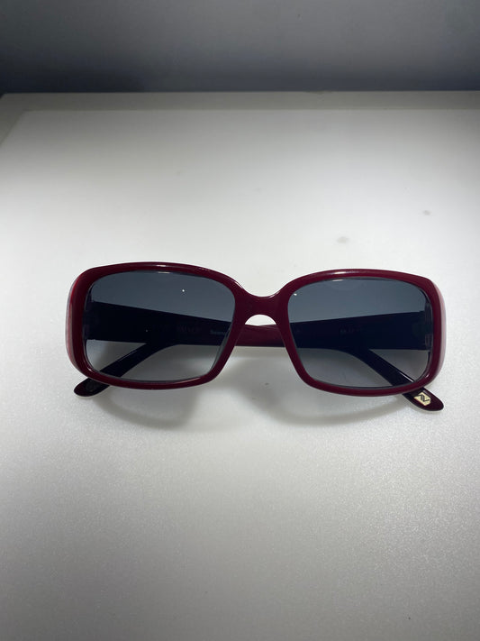Carmen Marc Valvo Selena Purple Burgundy Oval Sunglasses Frames Only