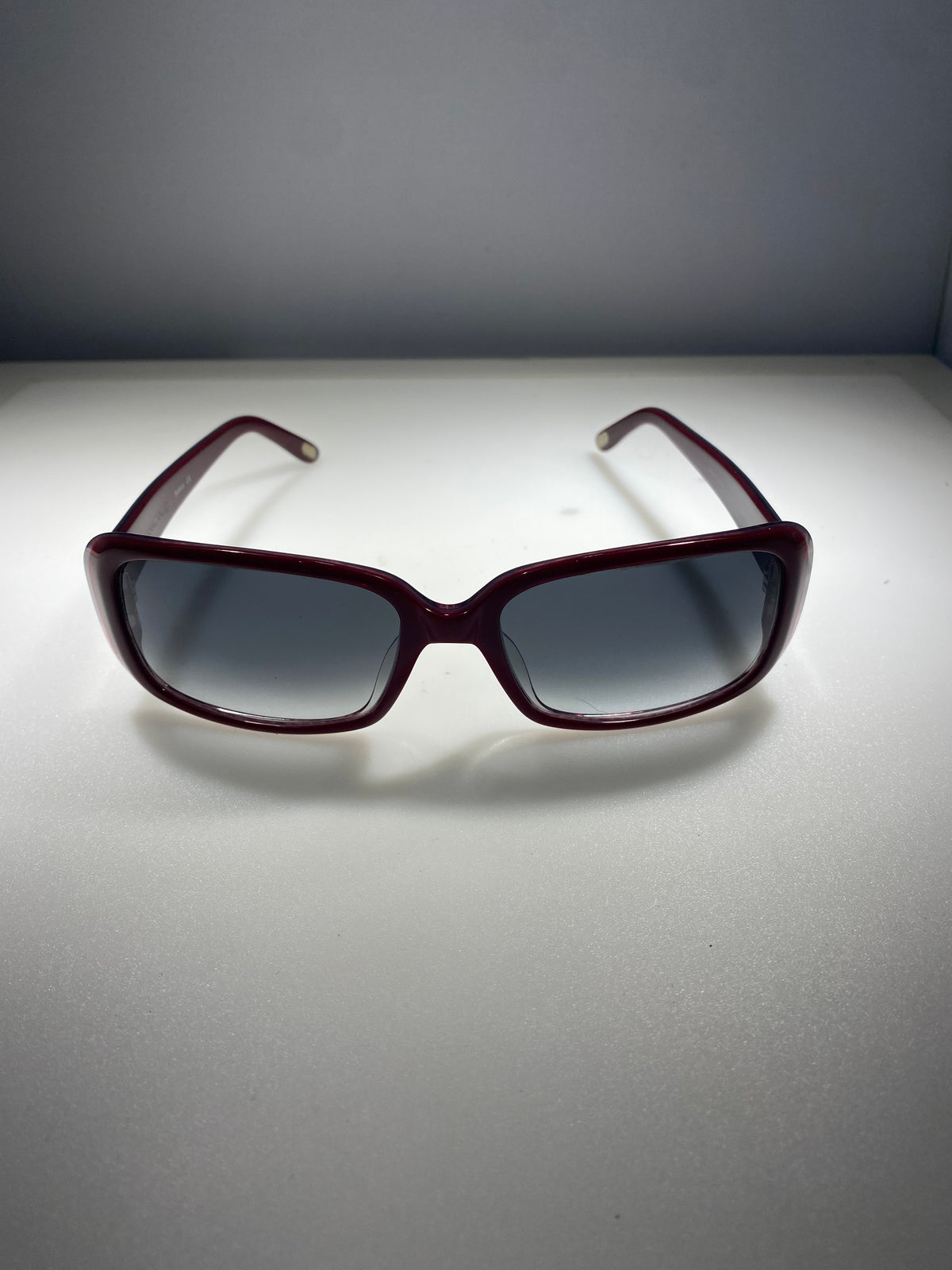 Carmen Marc Valvo Selena Purple Burgundy Oval Sunglasses Frames Only