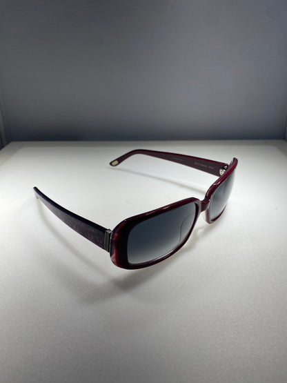 Carmen Marc Valvo Selena Purple Burgundy Oval Sunglasses Frames Only
