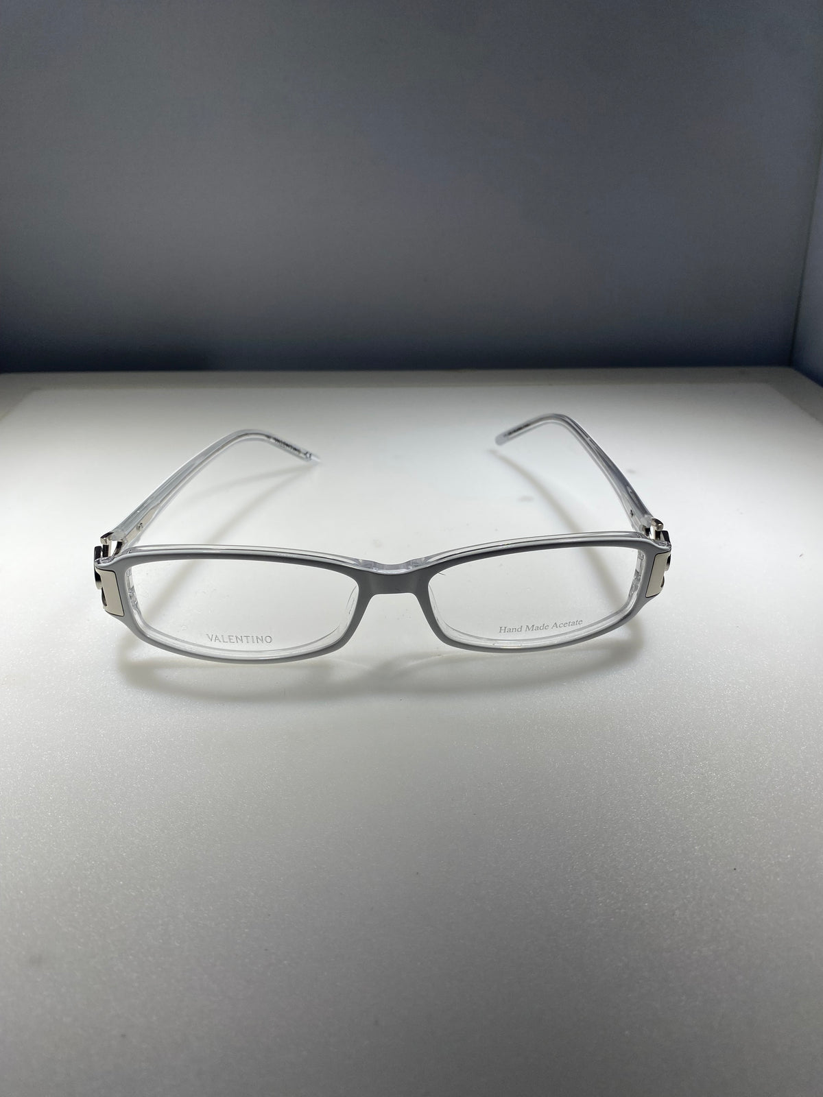 Valentino VAL 5654 FGX Designer Eyeglass Frames — White Handmade Acetate