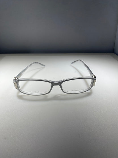 Valentino VAL 5654 FGX Designer Eyeglass Frames — White Handmade Acetate
