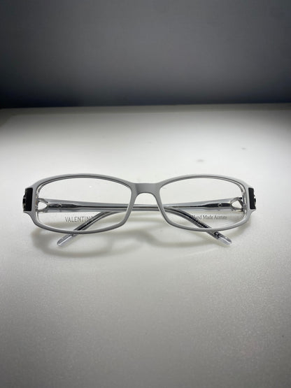 Valentino VAL 5654 FGX Designer Eyeglass Frames — White Handmade Acetate