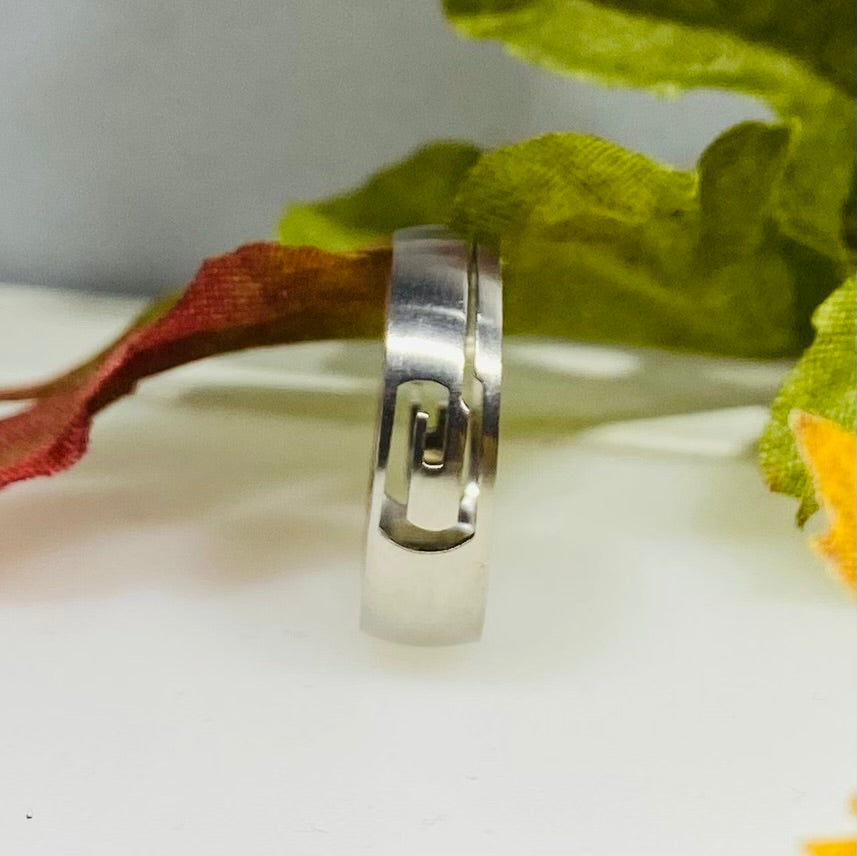 Stainless Steel Geometric Greek Key / Cutout