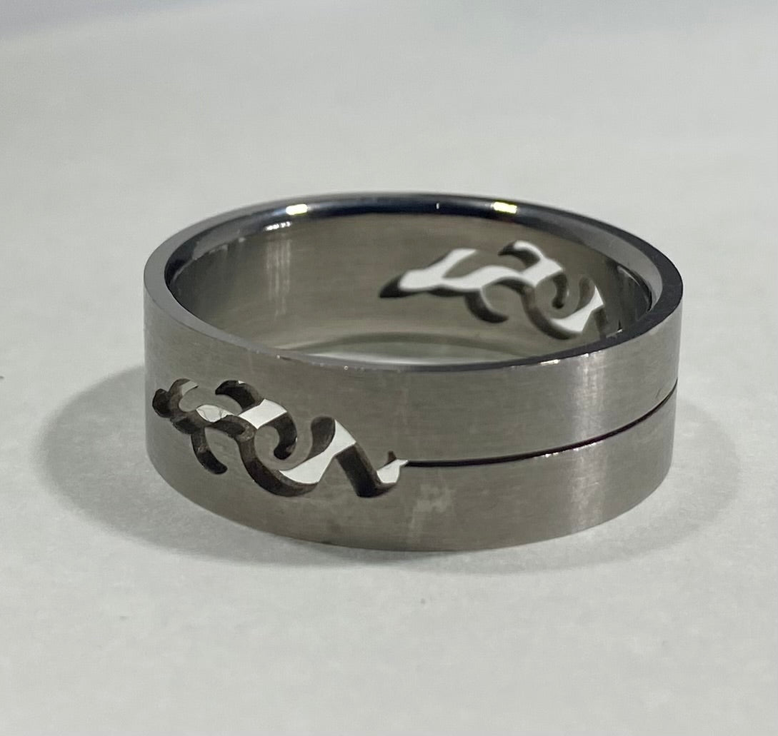 Madison Collections Tribal Cutout Stainless Steel Band Ring