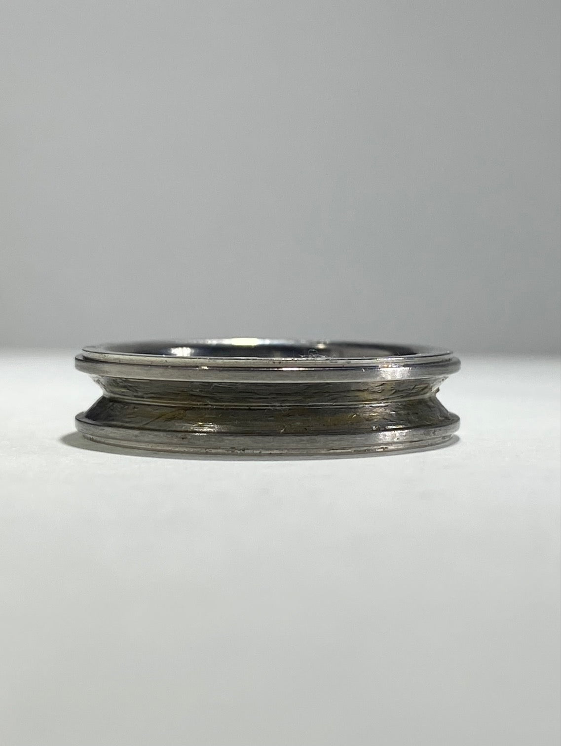 Madison Collections Stainless Steel Hubcap Wheel Band Ring