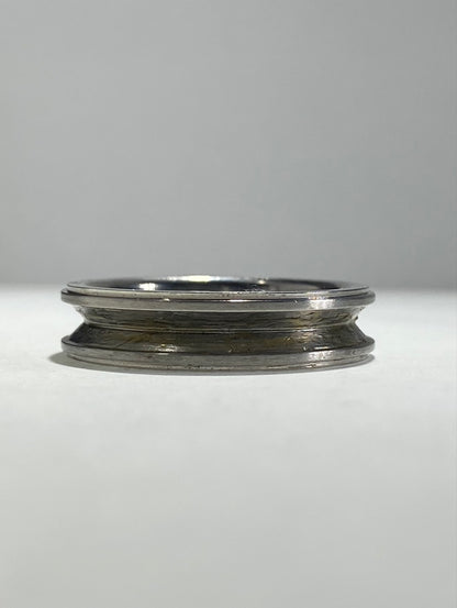 Madison Collections Stainless Steel Hubcap Wheel Band Ring