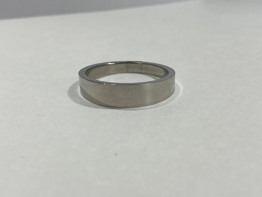 Madison Collections High-Polish Stainless Steel Plain Band Ring