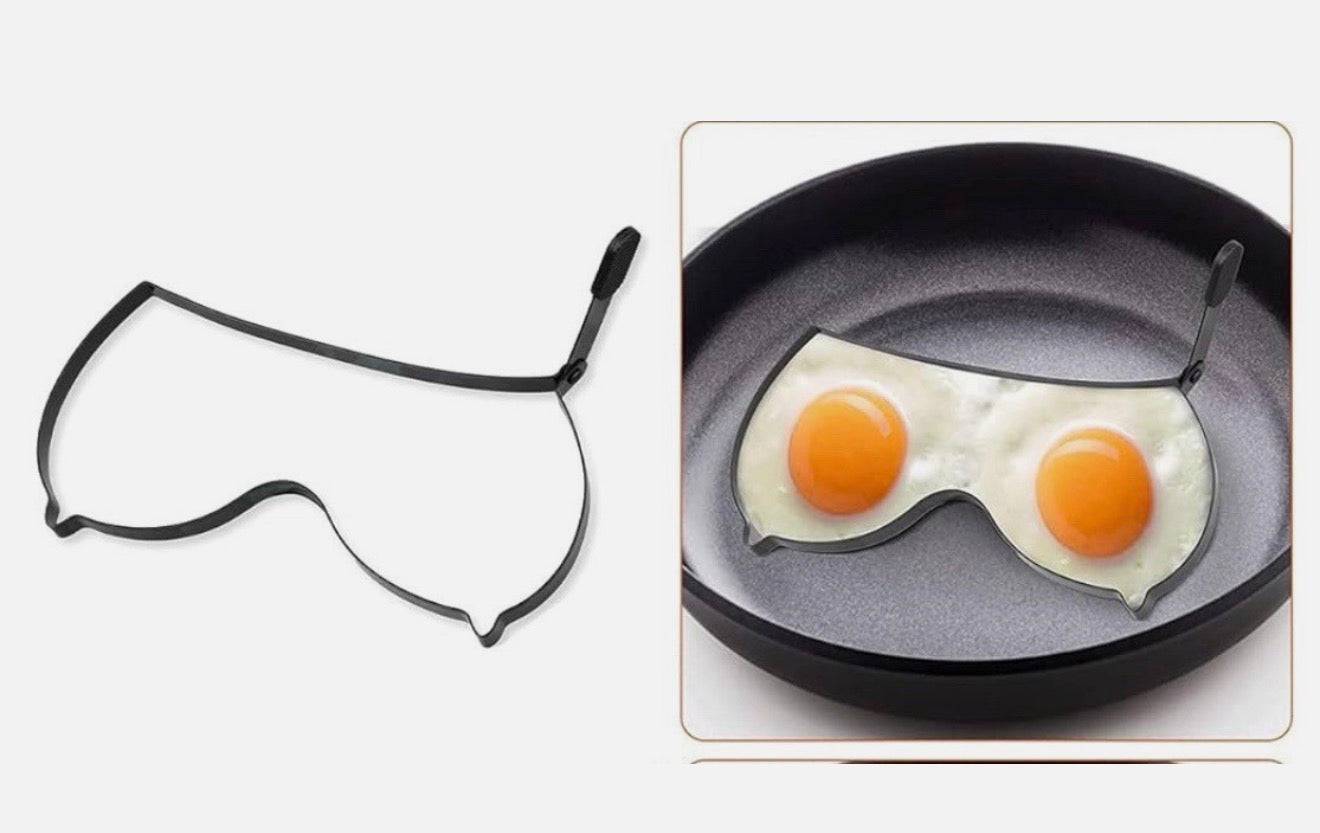 Funny Stainless Steel Fried Egg & Pancake Ring Mold | Novelty Breakfast Shaper