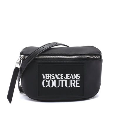 Versace Jeans Couture Black Rubberized Patch Cross