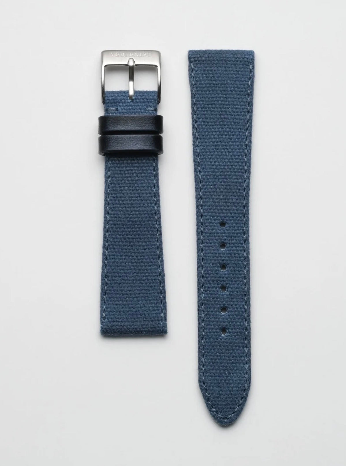Hybrid Nylon and Genuine Leather Smartwatch Replacement Band