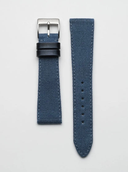 Hybrid Nylon and Genuine Leather Smartwatch Replacement Band