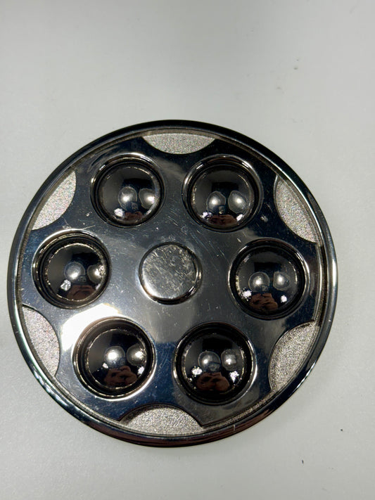 Revolver Cylinder Spinning Round Belt Buckle