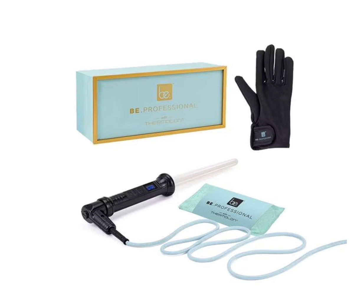 B E PROFESSIONAL 3/4  DIGITAL THERMOLON CURLING WAND