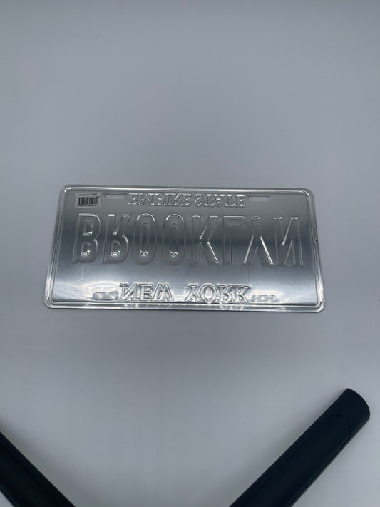 Brooklyn New York Empire State License Plate – Blue & Gold Souvenir