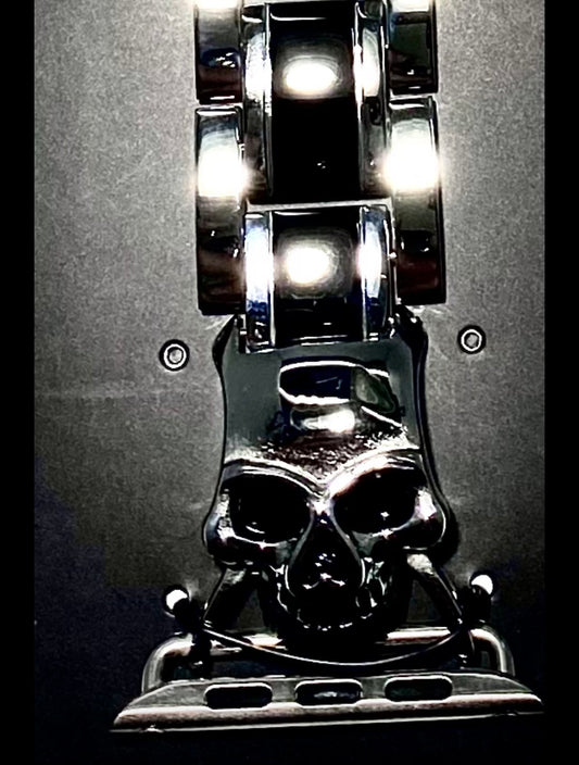 STAINLESS STEEL SKELETON BRACELET SMARTWATCH BAND 38-42 MM