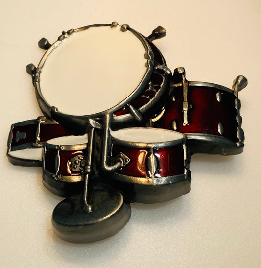 Chrome Metal Guitar Belt Buckle – Rock Musician Biker Style