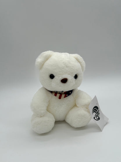 Teddy Bear Stuffed Animal - White (9" to 10" Cuddly Plush Bear)