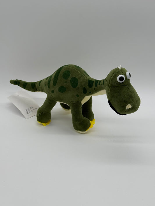 Green & Yellow Stegosaurus Plush Toy – Medium Dinosaur Stuffed Animal, 10–14"