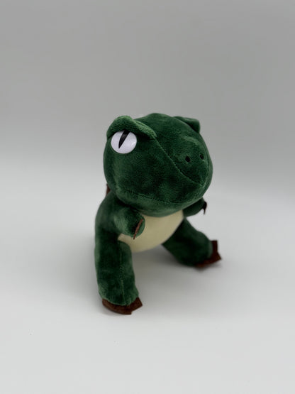 Green Mini Dinosaur Plush Keychain – Cute Stuffed Animal, Small 6–8"