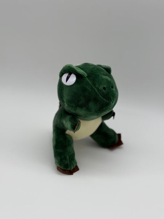 Green Mini Dinosaur Plush Keychain – Cute Stuffed Animal, Small 6–8"