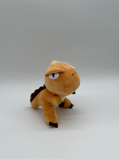 Orange Mini Dinosaur Plush Keychain – Cute Stuffed Animal, Small 6–8"