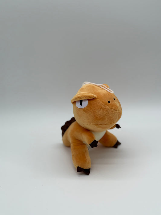 Orange Mini Dinosaur Plush Keychain – Cute Stuffed Animal, Small 6–8"