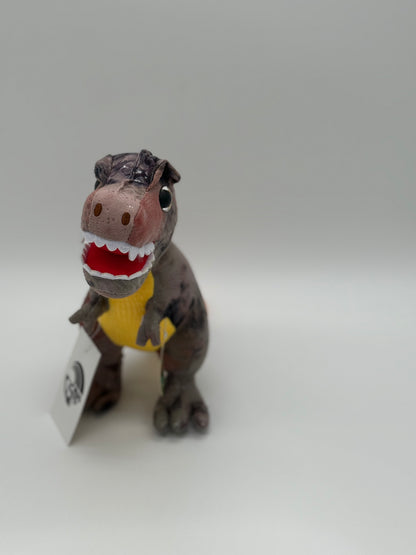Brown Tyrannosaurus Rex Plush Keychain – Medium Dinosaur Stuffed Animal, 10–12"